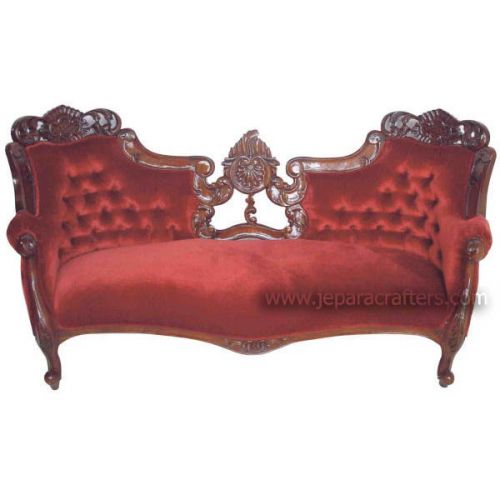 Mahogany Heavy Carved Double Ended Sofa MH-SF008